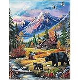 HommomH Black Bear Blanket, Wild Animal Throw Blankets for Couch Sofa Bed, Soft and Lightweight, 60"x80"