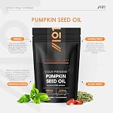ALPHA01 Pumpkin Seed Oil 3000mg 50% Linoleic 180 Softgels Cold Pressed view 2