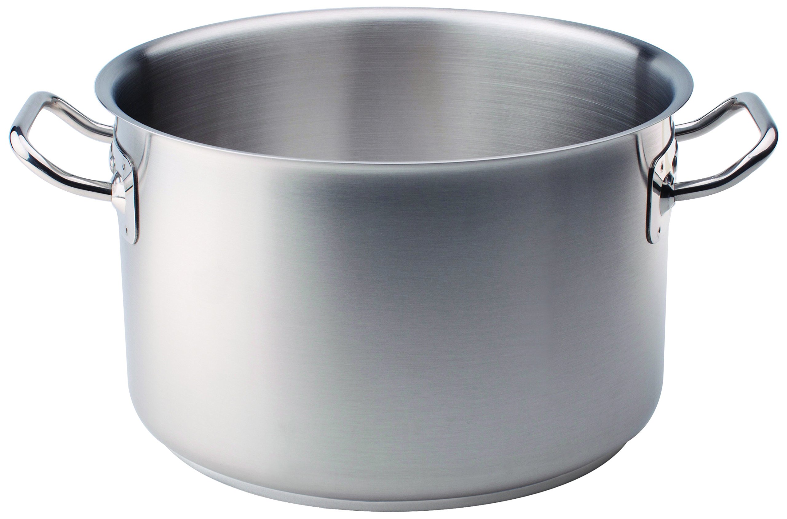 Pentole Agnelli Stainless Steel Deep Saucepot With 2 Handles, 10.89 Litre