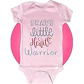 Personalized Heart Surgery Baby Bodysuits - 100% Cotton Unisex - Pink - CHD Awareness Baby Clothes - Infant Surgery Care Package - Get Well Soon Gift - Heartiversary Outfit