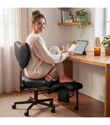 Amazon.com: NYPOT Ergonomic Kneeling Chair - Armless Cross Legged