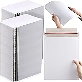 Fainne 150 Pack Rigid Mailers 9.25 x 11.8 Inches Resealable Photo Document Mailers Cardboard White Stay Flat Envelopes for Shipping Photos Pictures Papers Files Cd Magazines Comic Books