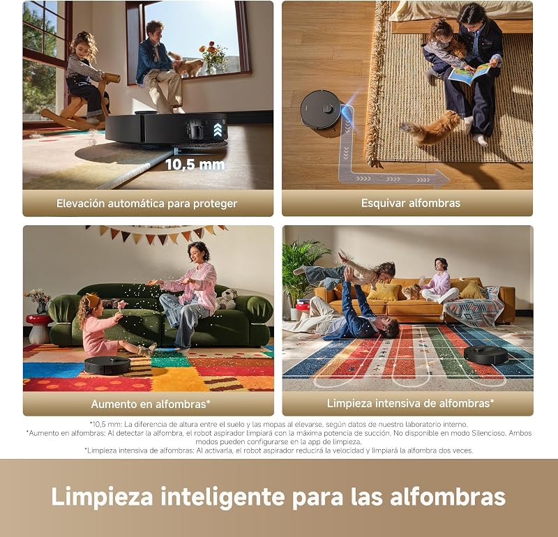 L40 Ultra A Negro Robot Aspirador Friegasuelo, Succión de 24,000 Pa