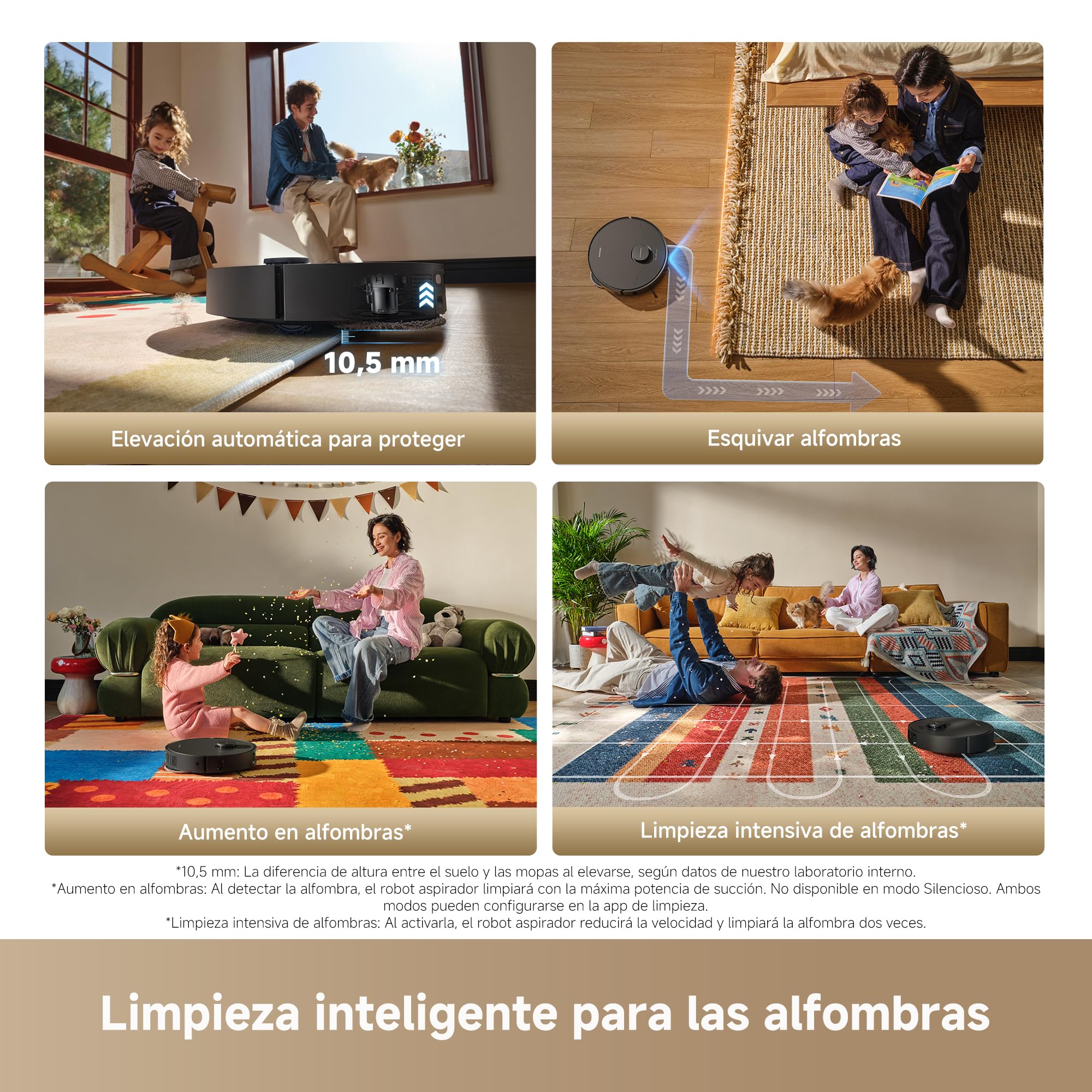 L40 Ultra A Negro Robot Aspirador Friegasuelo, Succión de 24,000 Pa