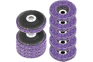 WICHEMI 10 Pack 4-1/2" Paint Stripping Wheel for Angle Grinder, Metal Paint Rust Oxidation Remover Disc, 7/8" Arbor, Strip Disc for Efficient Paint Removal & Surface Cleaning