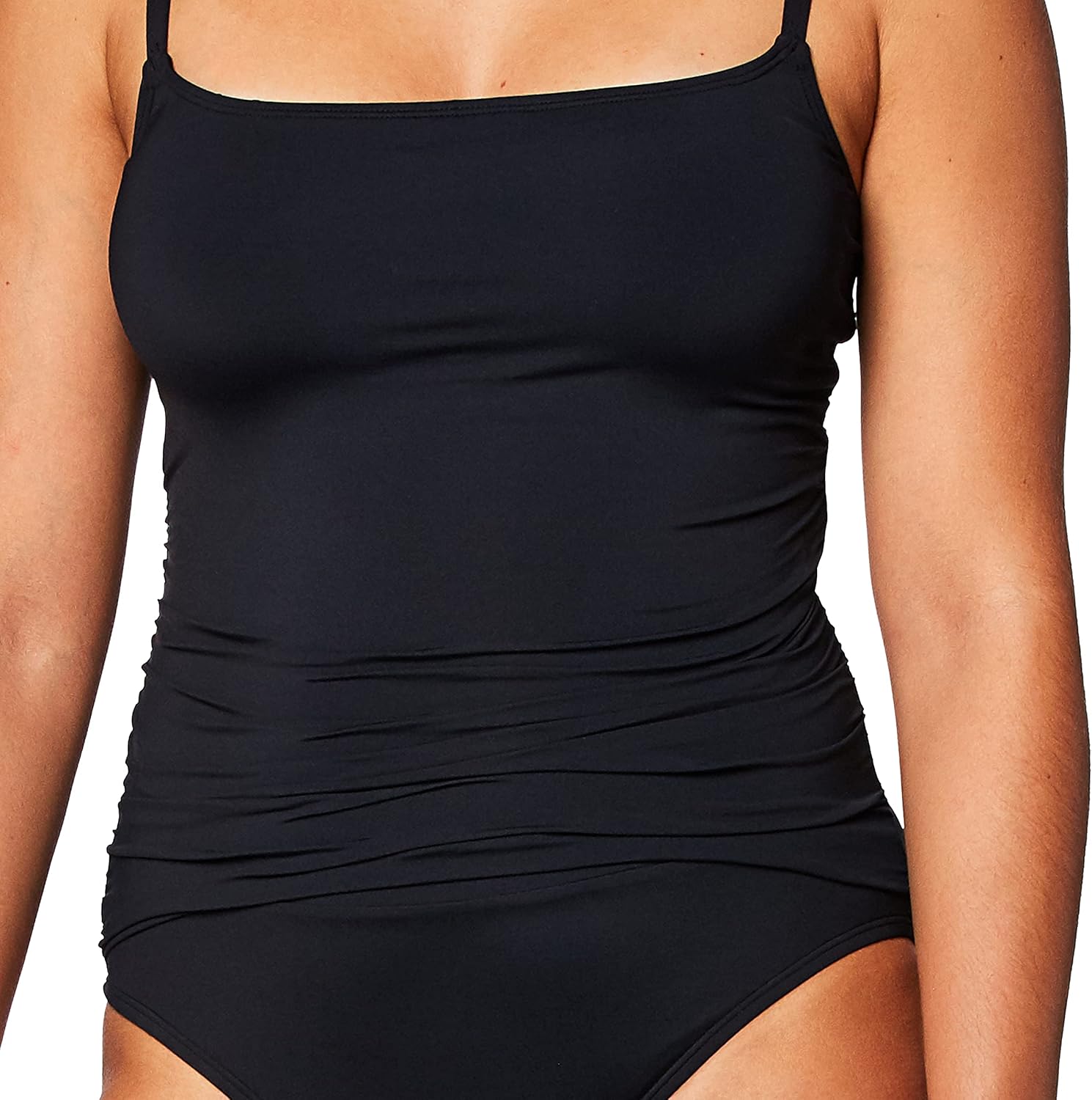 La Blanca Women's Island Goddess Rouched Body Lingerie Mio One Piece Swimsuit at  Women’s Clothing store