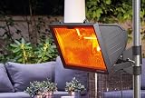 Knightsbridge Outdoor Infrared Heater 1300W Black with Mesh Grille view 4