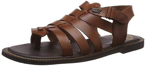 alberto torresi men's leather sandals and floaters