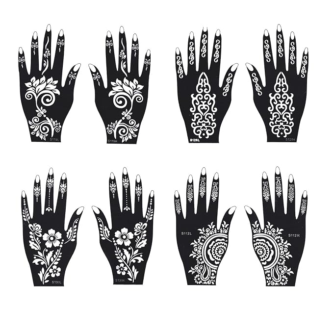 Henna Tattoo Stencil/Temporary Tattoo Temples