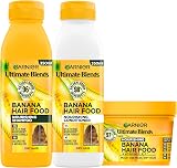 Garnier Nourishing Banana Hair Food Shampoo Conditioner Mask Set Dry Hair