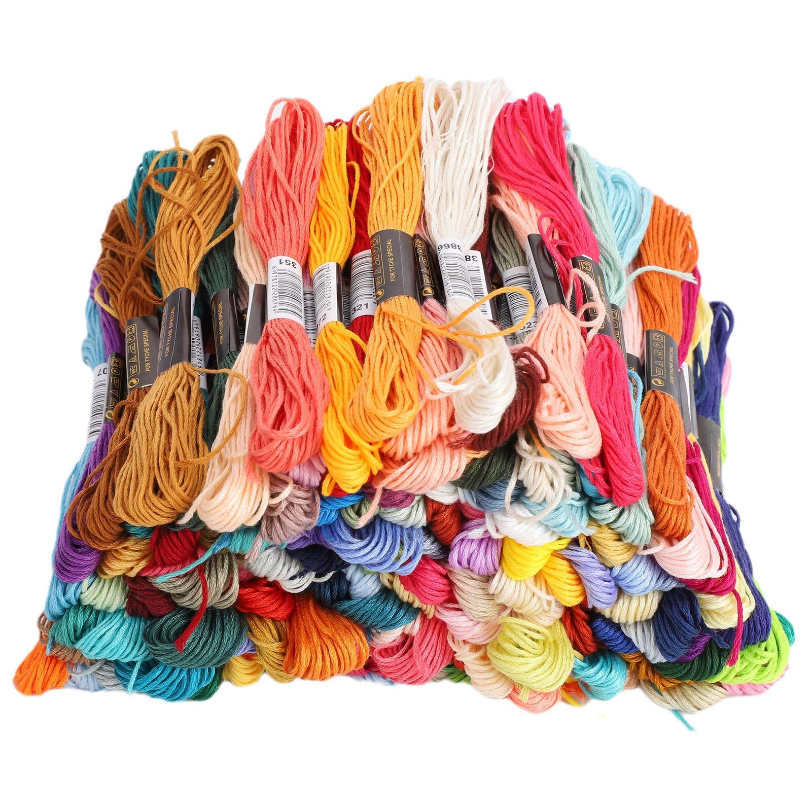 Bulk Rainbow Pack Embroidery FlossCross Stitch Cotton Sewing Skeins Craft Accessories, 150Pcs Embroidery Thread Other Sewing Embroidery Supplies