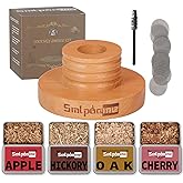 Cocktail Smoker Kit, Old Fashioned Smoker Kit for Bourbon Whiskey Drink, Smoker Infuser Kit with 4 Flavors Wood Chips, Birthday Father's Day Gifts for Husband, Men, Dad