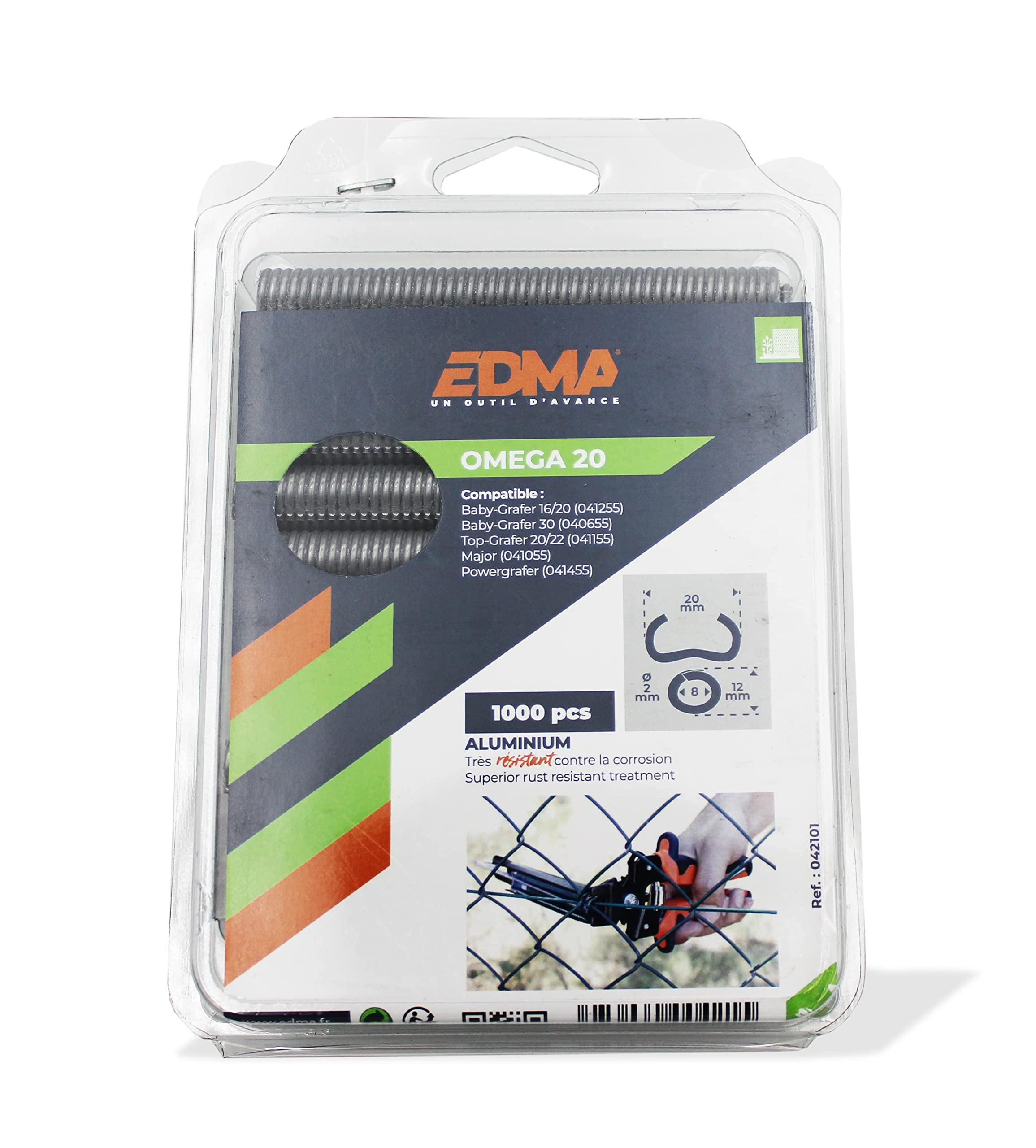 Omega 20 Fence Rings - Aluminum - 1000 Pieces