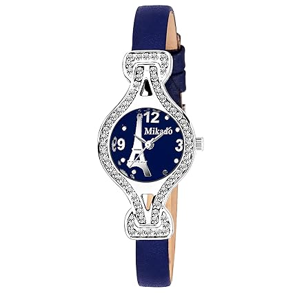 Mikado Quartz Movement Analogue Blue Dial Watch for Women - MK PARIS