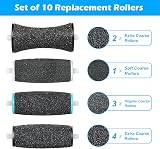 Jorest 10Pcs Replacement Rollers for Scholl Velvet Smooth Foot File 2 Shapes 3 view 5