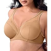 Three Thousand Worlds Women's Underwire Bra Full Coverage Plus Size Mesh Minimizer Bra for Large Breast