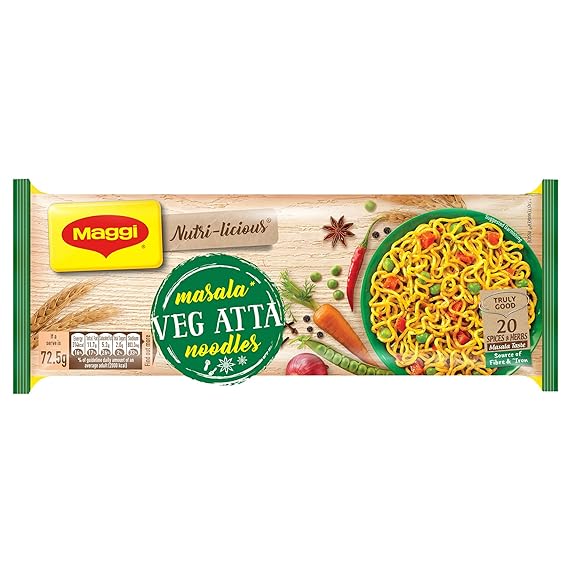 MAGGI NUTRI-LICIOUS Masala Veg Atta Noodles 