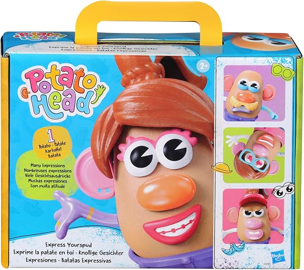 Potato Head Express Yourspud Playset with 1 Potato Body and 32 Accessories, Creative Toddler and Preschool Toys for Boys and
