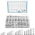 2024 Pcs Metric Screw Assortment, Nuts and Bolts Assortment Kit Metric Machine Screw Assortment M2 M3 M4 M5, 304 Stainless Steel Hex Socket Head Screws Nuts Bolts and Washers Set
