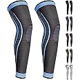 Ruilaibao 2 Pack Full Leg Compression Sleeves, Long Knee Brace Support for ACL,PCL, Meniscus Tear, Arthritis, Tendinitis