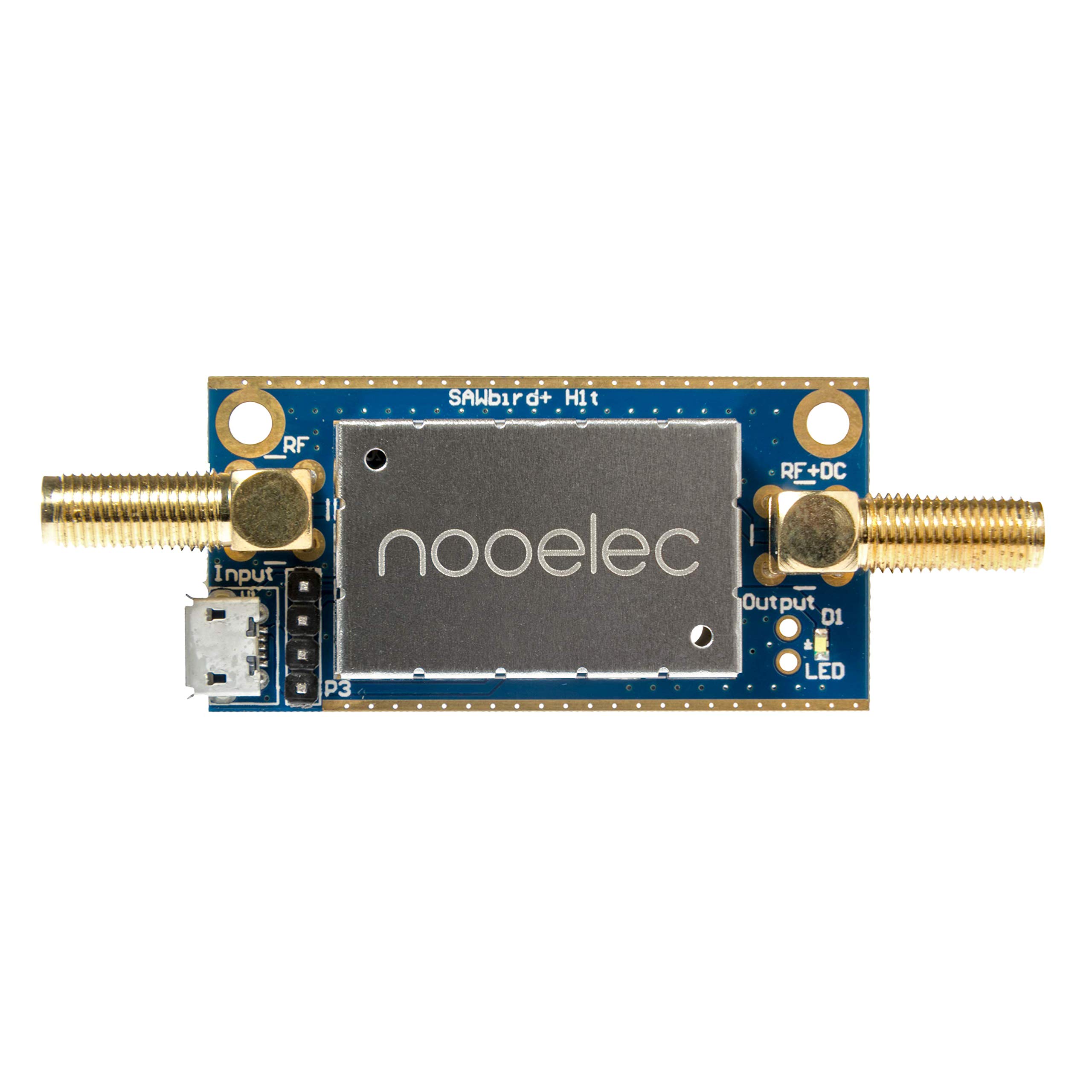 NooElec SAWbird+ H1 Barebones Premium SAW Filter & Cascaded Ultra-Low Noise Amplifier LNA Module for Hydrogen Line 21cm Applications with 1420MHz Center Frequency