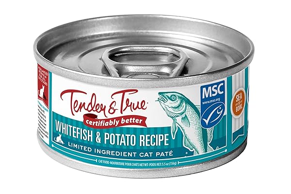 TENDER & TRUE OCEAN WHITEFISH & POTATO RECIPE CANNED CAT FOOD, 5.5 OZ, CASE OF 24, 34021