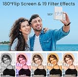 SOPPY 5K Digital Camera WiFi 75MP Vlogging 18X Zoom 3" Flip Screen Kids Beginner view 4