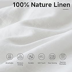 Simple&Opulence 100% Nature Pure Linen Fabric 78