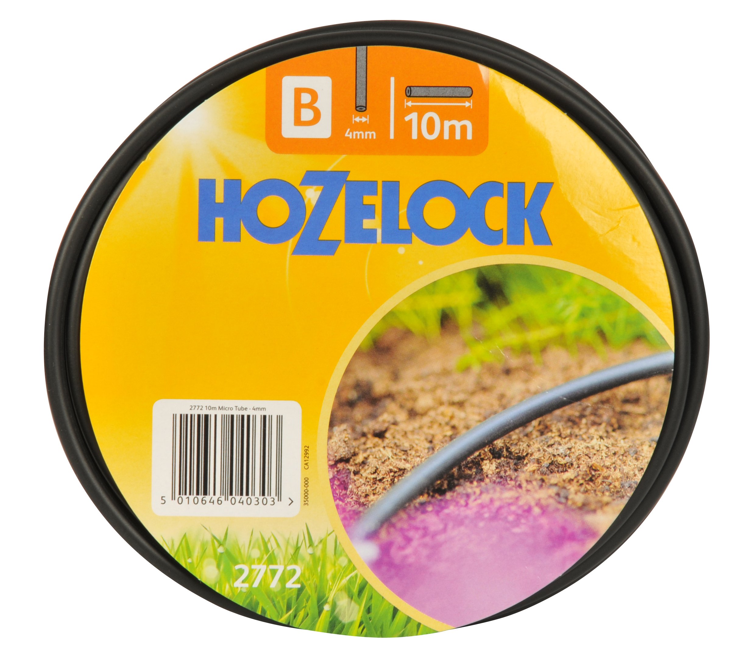 HOZELOCK - Micro Irrigation Hose ø 4mm 10 m: Highly Flexible, UV-resistant, Carries Water to Drippers/sprinklers, Can be Buried [2772P0000]