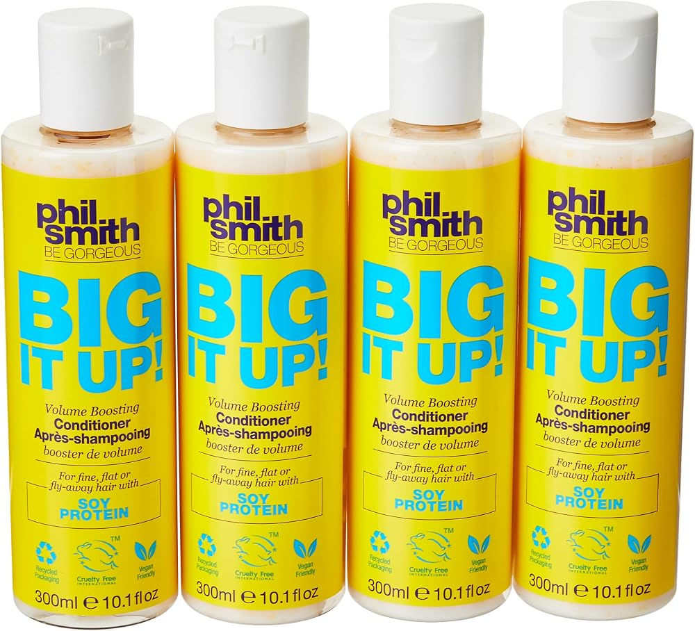 Phil Smith Big It Up Volume Conditioner Fine Flat Hair Soy Protein Vegan 300ml