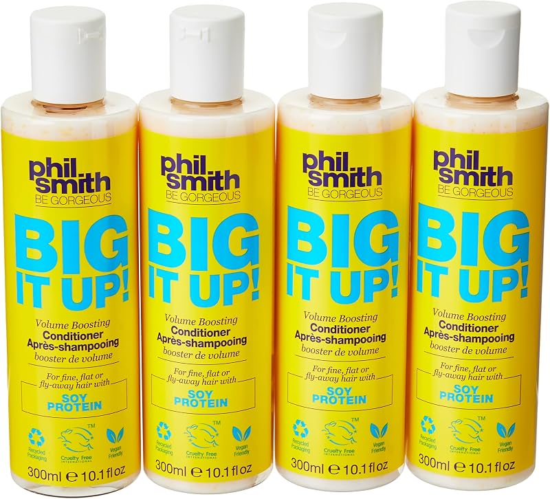 Phil Smith Big It Up Volume Conditioner Fine Flat Hair Soy Protein Vegan 300ml