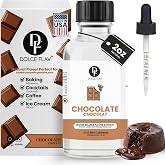 Dolce Flav Chocolate Extract, Water-Soluble, 2 Oz | For baking, coffee, ice cream, smoothies and desserts
