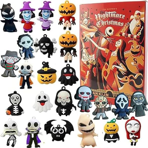 2023 NEW HALLOWEEN CHRISTMAS SCARY DOLL ADVENT CALENDAR 2023 KIDS – 24 DAY HALLOWEEN COUNTDOWN CALENDAR, PRE-CHRISTMAS DOLL NIGHTMARE ADVENT CALENDAR GIFT (A+HALLOWEEN)