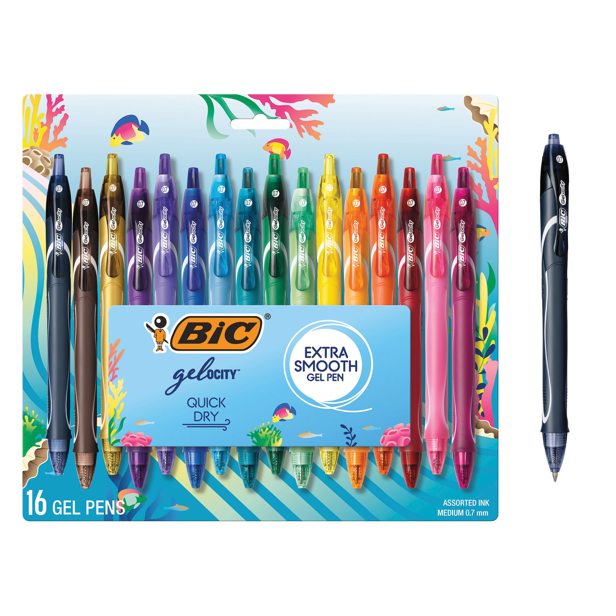BIC Gelocity Quick Dry Ocean Themed Gel