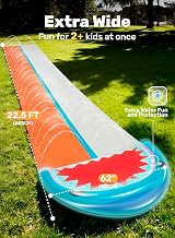 Sloosh Shark 22.5ft Water Slide with 2 Boards Double Lane Sprinklers view 2