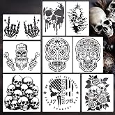 Skull Stencil for Painting Wood Burning Skull Stencils 12
