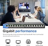 Linksys LGS116P 16-Port Gigabit PoE+ Desktop Unmanaged Switch view 3