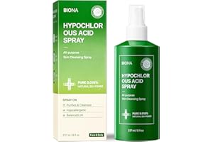 BIONA Pure Hypochlorous Acid Spray 0.018%, pH-Balanced for Face & Skin | Calming, Soothing Natural Cleanser for Acne-Prone Sk