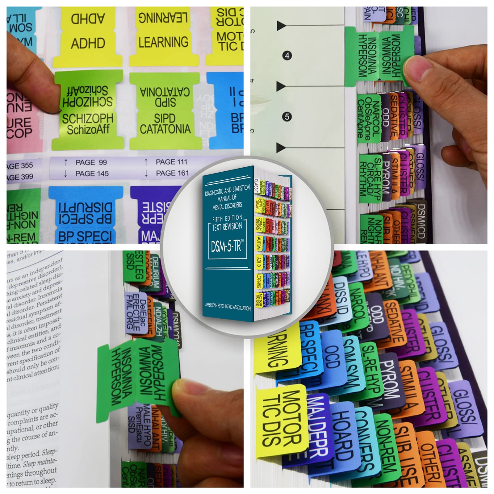 Tab Alignment Guide Book Mua Index Tabs for DSM-5,DSM-5-TR, Diagnostic and Statistical Manual of ...
