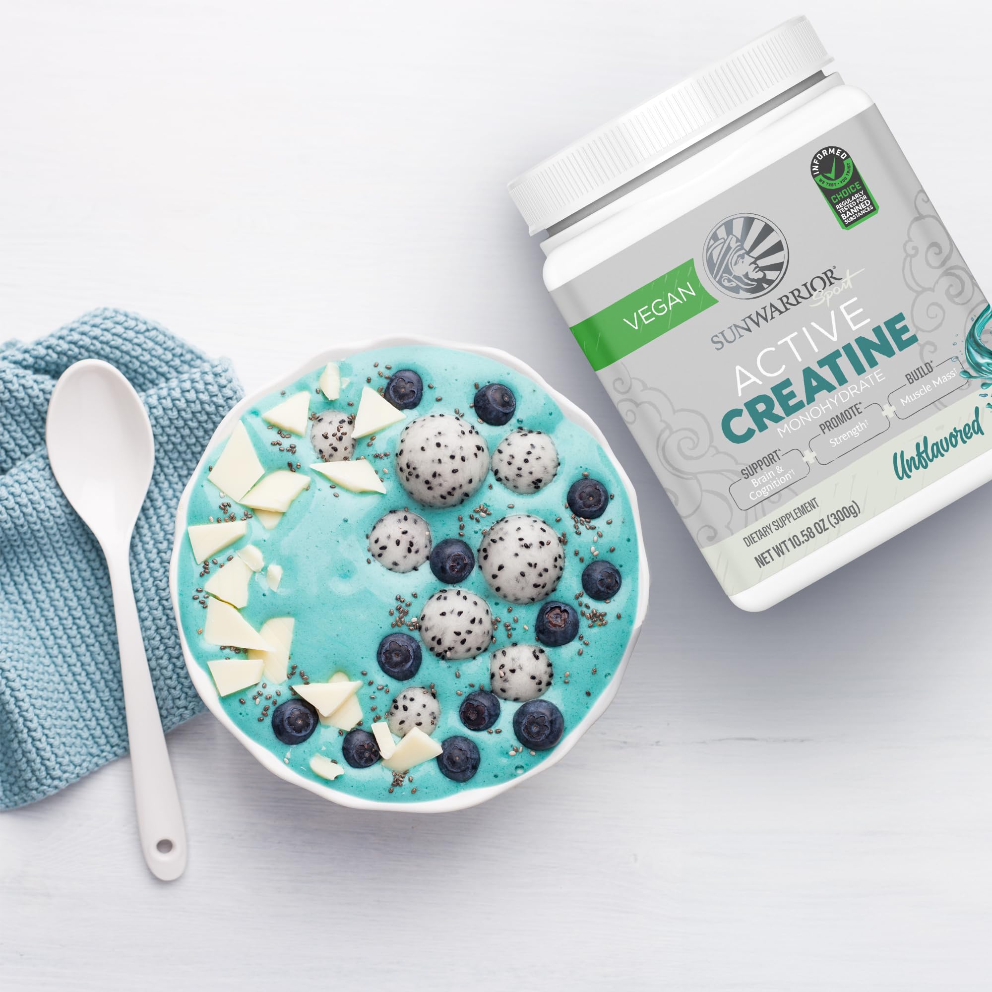 Creatine Monohydrate Powder Micronized PreWorkout Recovery Supplement | Support Muscle Building Strength Training Cognition | Vegan & Keto Friendly Easily Mixes (60 Serving) Unflavored Active Creatine