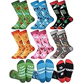 Bonuci 6 Pairs Funny Camping Socks for Women Novelty Camping Gifts for Outdoors Sports Lover Birthday Holiday Gifts
