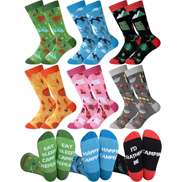 Calcetines De Hombre Calcetines De Mujer Novedosos Con Dibujos Animados Calcetines De Cardado Divertidos Y Felices Medias Gruesas Yuansu Hip Hop De Cuello Redondo Grande Para Hombre