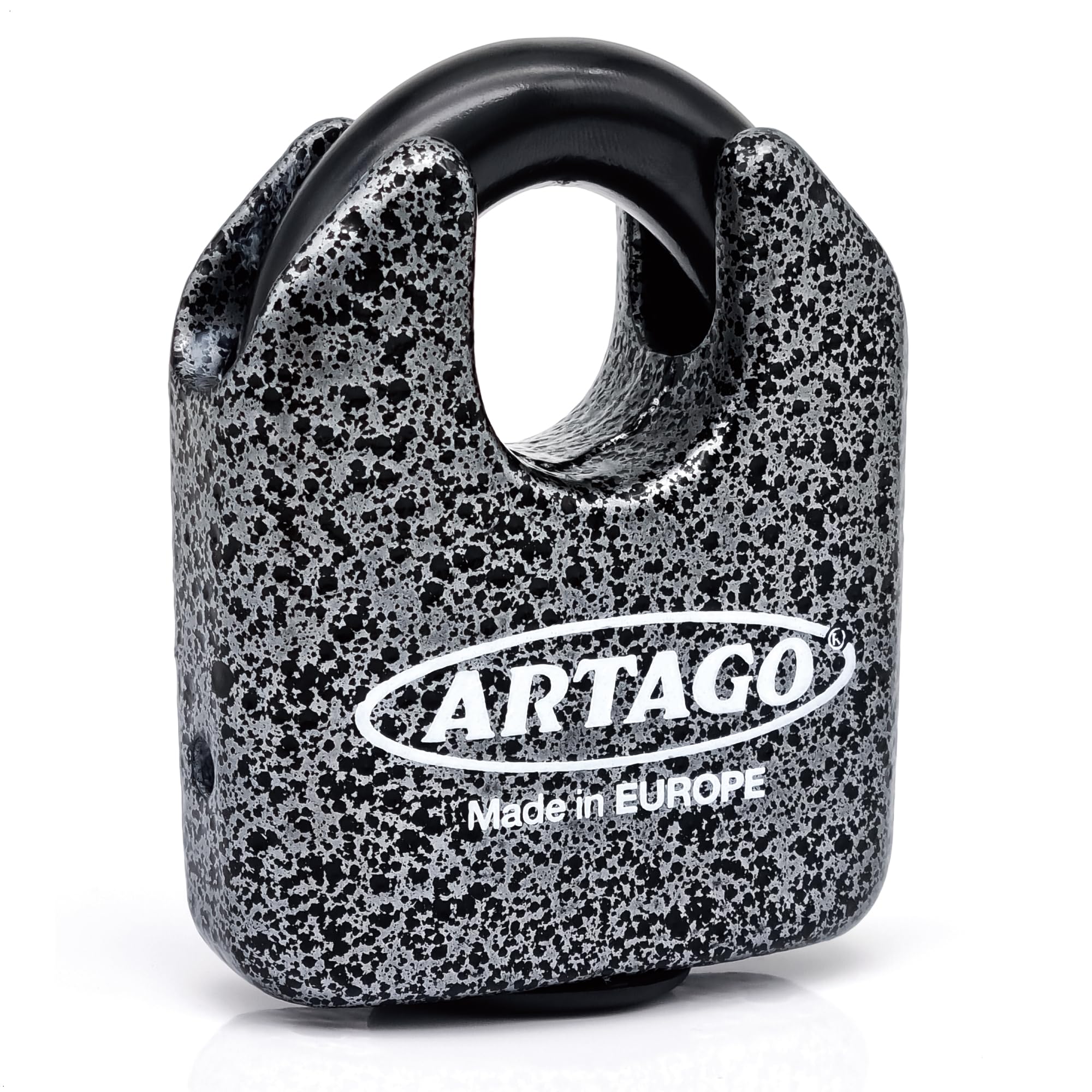 Artago 68T/B Maximum Security Padlock, 14mm/0,55in Shackle, Sold Secure Gold Approved, Forged MONOBLOK System, Bunker Selection, Multipurpose Keyed Padlock Combinable with Chains, Door, Container