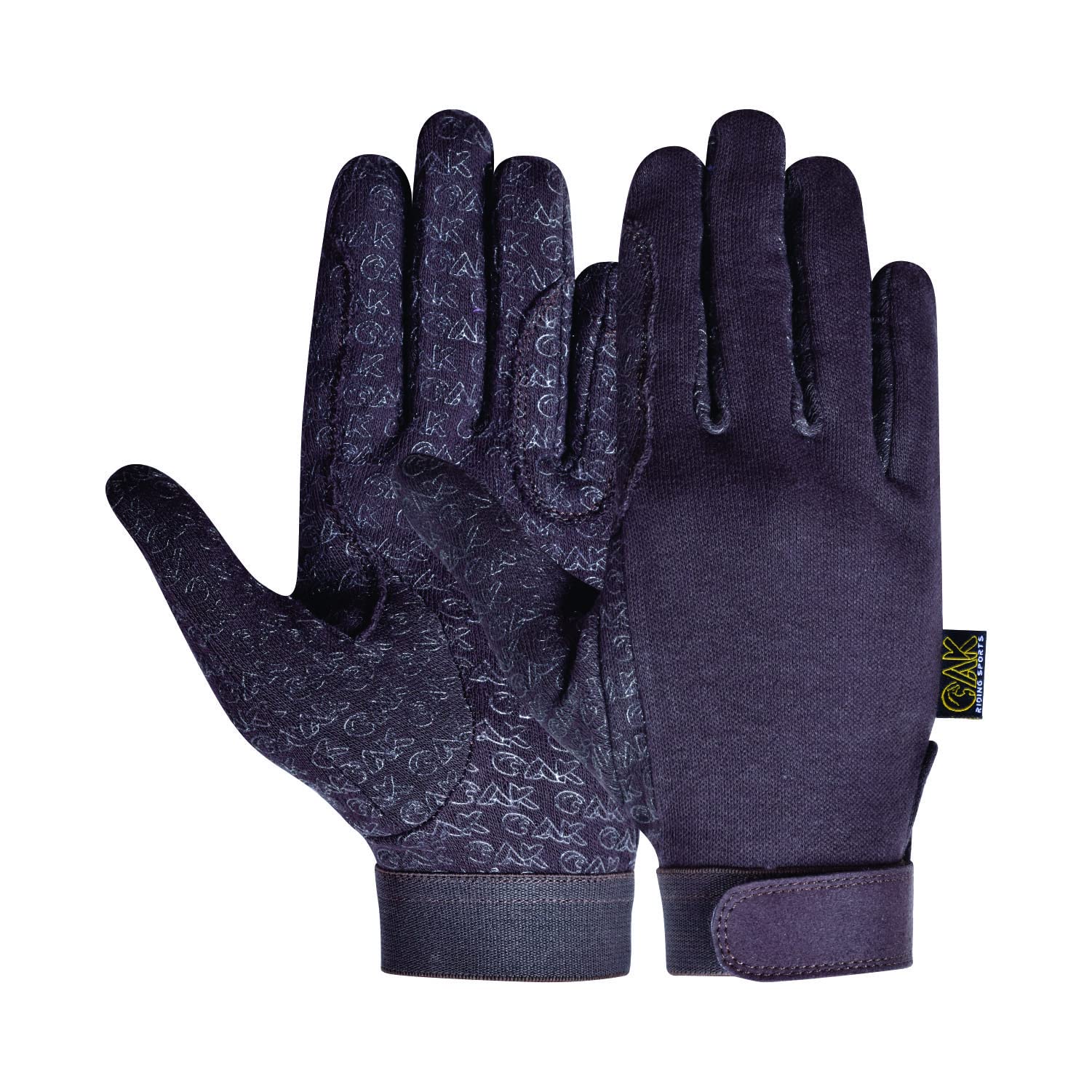 AK Cotton Grip Horse Riding Gloves – Lightweight Equestrian Riding Gloves with Rein Grip for Women, Men & Kids – Breathable Comfort for Horse Riding & Stable Wear AKRS-8485 (Brown, M)