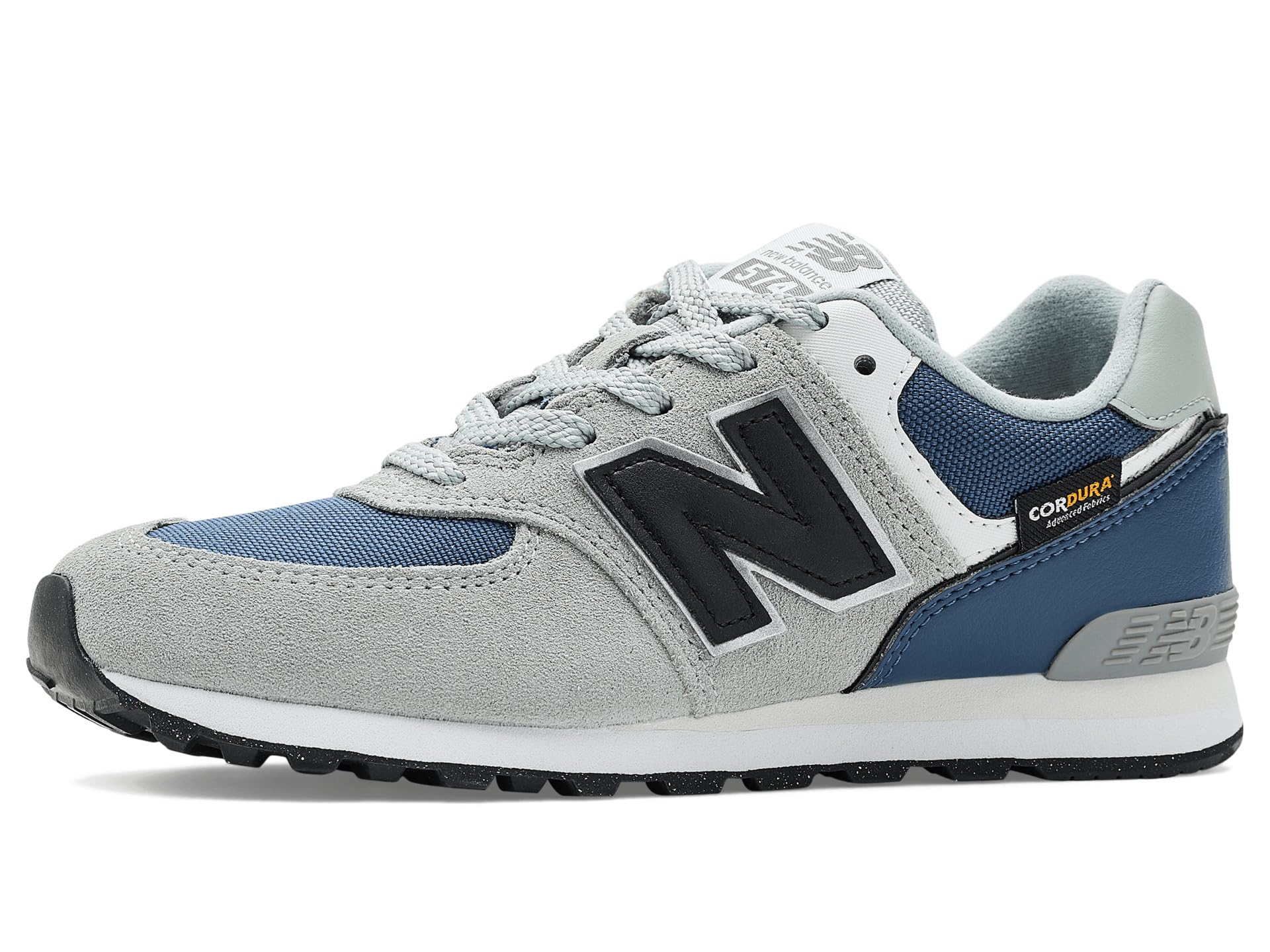 New Balance Kid's 574 V1 Lace-Up Sneaker, Lone Star Grey/Vintage Indigo, 4.5 Big Kid Image