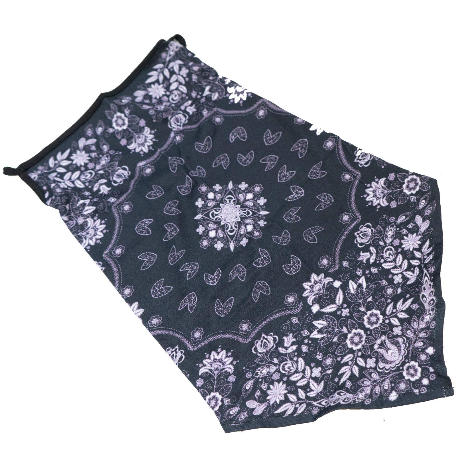 PURE EARTH essentials Bandana Face Mask Scarf With Ear Loops - 100% Pure Organic Cotton, Breathable Bandana Face Mask for Women and Men - 1 Piece