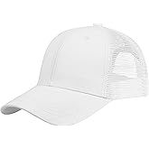 Falari Trucker Hat Baseball Cap Structured Plain Design 6 Panel, Adjustable Size