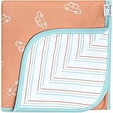 Copper Pearl Large Premium Knit Baby 3 Layer Stretchy Quilt Blanket Cooper