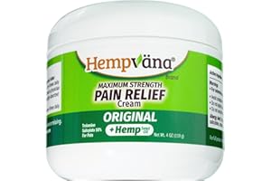 Hempvana Relief Cream with Seed Extract - Relieves Inflammation, Muscle, Joint, Back, Knee, Nerves and Arthritis – Made in USA 4oz Paraben Free, Vegan, Cruelty-Free As Seen On TV