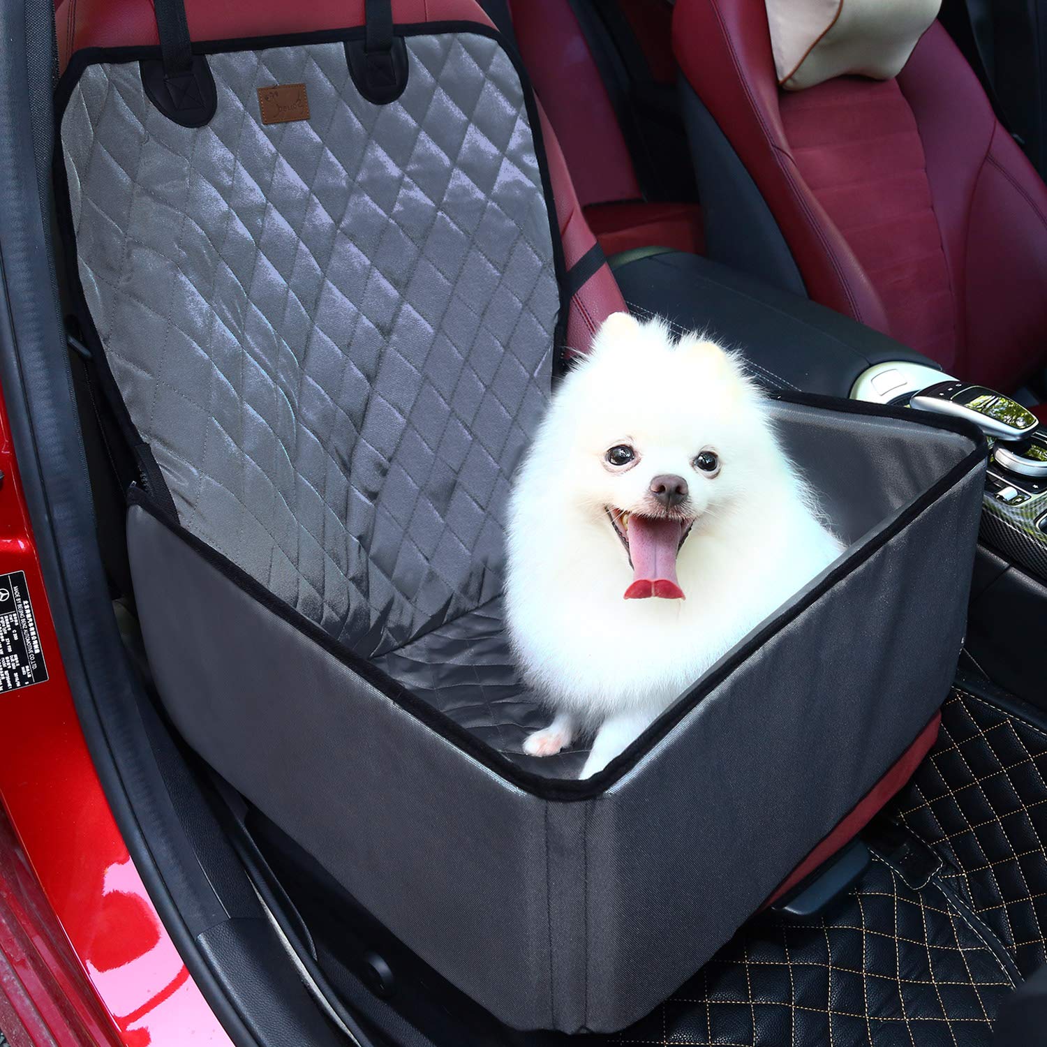 Dog Car Seat Cover Pet Car Booster Seat 2 in 1Thick Single Front Back